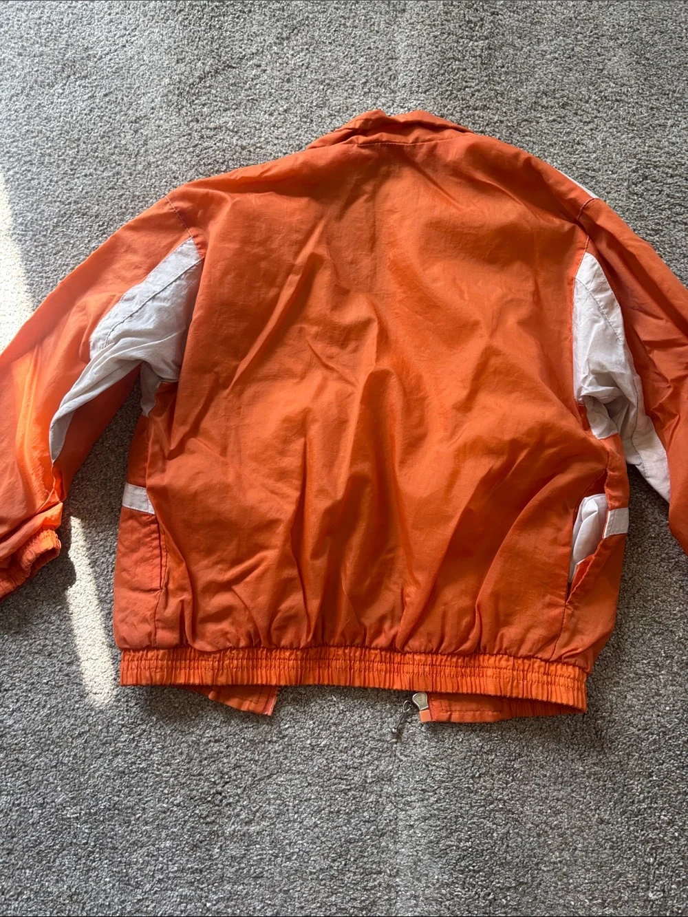 Orange & White Kids Windbreaker Jacket vintage size 6